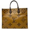 ルイ・ヴィトン LOUIS VUITTON オンザゴーGM M44576 ブラウン ジャイアント・リバース レディース トートバッグ