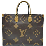 ルイ・ヴィトン LOUIS VUITTON オンザゴーGM M44576 ブラウン ジャイアント・リバース レディース トートバッグ