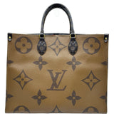 ルイ・ヴィトン LOUIS VUITTON オンザゴーGM M44576 ブラウン ジャイアント・リバース レディース トートバッグ