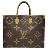 ルイ・ヴィトン LOUIS VUITTON オンザゴーGM M44576 ブラウン ジャイアント・リバース レディース トートバッグ