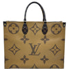ルイ・ヴィトン LOUIS VUITTON オンザゴーGM M44576 ブラウン ジャイアント・リバース レディース トートバッグ