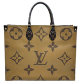 ルイ・ヴィトン LOUIS VUITTON オンザゴーGM M44576 ブラウン ジャイアント・リバース レディース トートバッグ