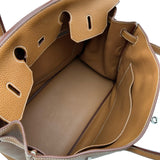 エルメス HERMES バーキン40 □N刻 ゴールド シルバー金具 トゴ ユニセックス ハンドバッグ