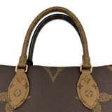 ルイ・ヴィトン LOUIS VUITTON オンザゴーMM M45321 ブラウン ジャイアント・リバース レディース ハンドバッグ
