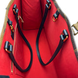 ルイ・ヴィトン LOUIS VUITTON オンザゴーMM M45321 ブラウン ジャイアント・リバース レディース ハンドバッグ