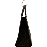ルイ・ヴィトン LOUIS VUITTON オンザゴーMM M45321 ブラウン ジャイアント・リバース レディース ハンドバッグ