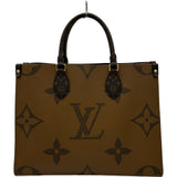 ルイ・ヴィトン LOUIS VUITTON オンザゴーMM M45321 ブラウン ジャイアント・リバース レディース ハンドバッグ