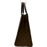 ルイ・ヴィトン LOUIS VUITTON オンザゴーMM M45321 ブラウン ジャイアント・リバース レディース ハンドバッグ