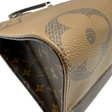 ルイ・ヴィトン LOUIS VUITTON オンザゴーMM M45321 ブラウン ジャイアント・リバース レディース ハンドバッグ