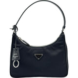 プラダ PRADA Re-Edition 2005 ミニバッグ 1N204X ブラック ナイロン サフィアーノレザー レディース ハンドバッグ