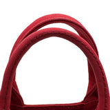 プラダ PRADA カナパバッグ 1BG439 レッド キャンバス レディース トートバッグ