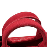 プラダ PRADA カナパバッグ 1BG439 レッド キャンバス レディース トートバッグ