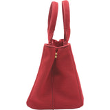 プラダ PRADA カナパバッグ 1BG439 レッド キャンバス レディース トートバッグ