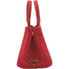 プラダ PRADA カナパバッグ 1BG439 レッド キャンバス レディース トートバッグ