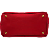 プラダ PRADA カナパバッグ 1BG439 レッド キャンバス レディース トートバッグ