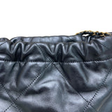シャネル CHANEL CHANEL22 ミニバッグ AS3980 ブラック ゴールド金具 シャイニーカーフ レディース ショルダーバッグ