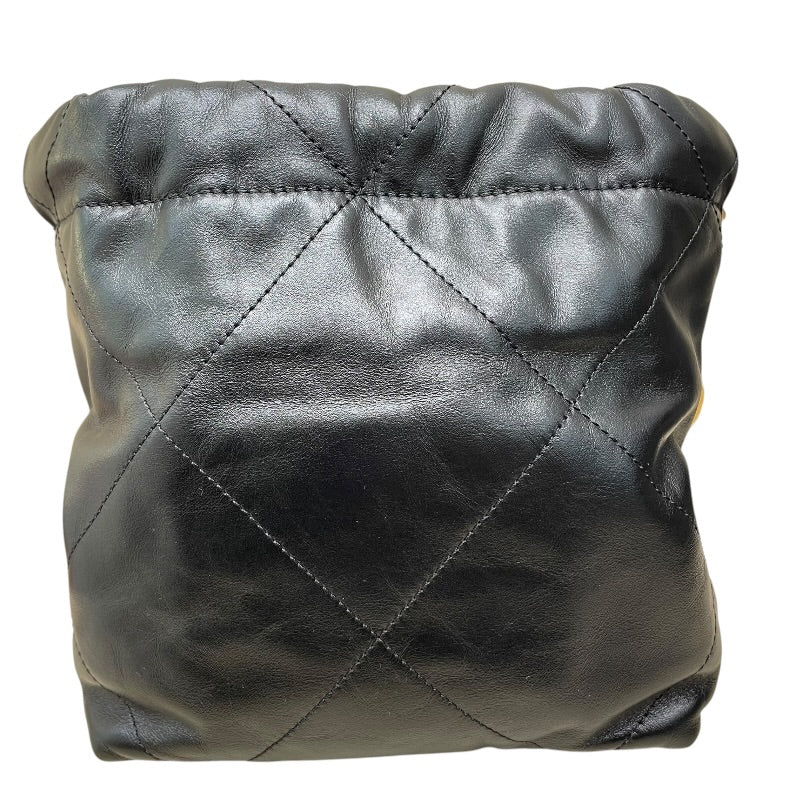 シャネル CHANEL CHANEL22 ミニバッグ AS3980 ブラック ゴールド金具