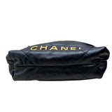 シャネル CHANEL CHANEL22 ミニバッグ AS3980 ブラック ゴールド金具 シャイニーカーフ レディース ショルダーバッグ