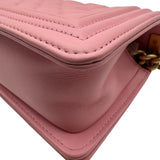 シャネル CHANEL ボーイシャネル20 A67085 ピンク/ゴールド金具 ラムスキン レディース ショルダーバッグ