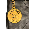 シャネル CHANEL CHANEL22 ミニバッグ AS3980 ブラック/ゴールド金具 シャイニーカーフ レディース ショルダーバッグ