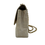シャネル CHANEL ニュートラベルライン チェーンバッグ A15285 ベージュ/ゴールド金具 ナイロンジャガード レディース ショルダーバッグ