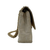 シャネル CHANEL ニュートラベルライン チェーンバッグ A15285 ベージュ/ゴールド金具 ナイロンジャガード レディース ショルダーバッグ