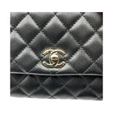 シャネル CHANEL ココハンドル XS A92990 ブラック ゴールド金具 キャビアスキン レディース ハンドバッグ