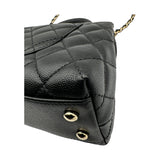 シャネル CHANEL ココハンドル XS A92990 ブラック ゴールド金具 キャビアスキン レディース ハンドバッグ
