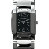 ブルガリ BVLGARI アショーマ AA35S ブラック ステンレススチール クオーツ レディース 腕時計