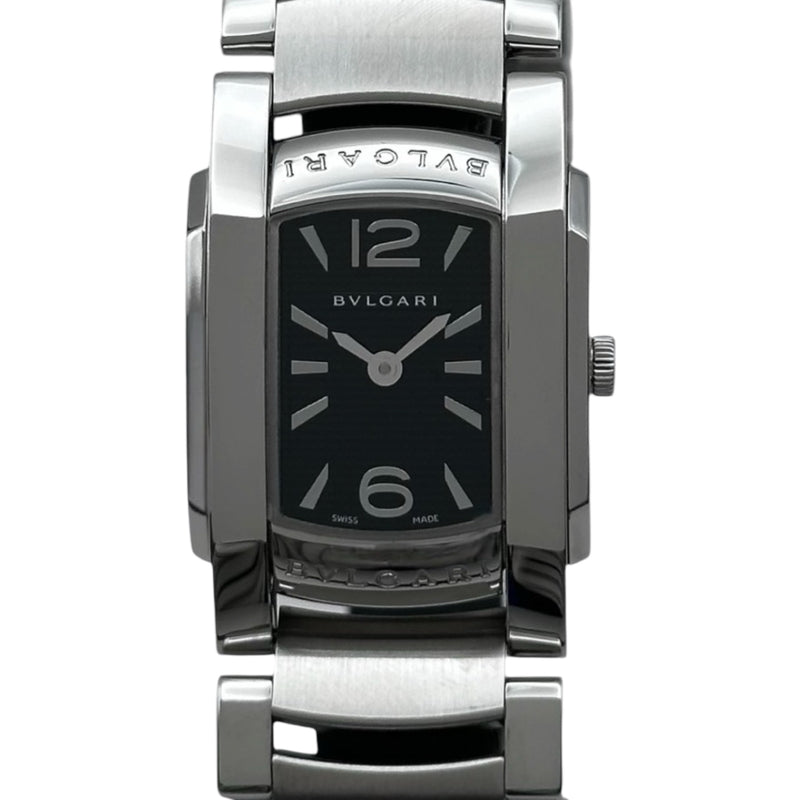 ブルガリ BVLGARI アショーマ AA35S ブラック ステンレススチール