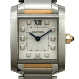 カルティエ Cartier タンクフランセーズ SM WE110004 アイボリー ピンクゴールド/ステンレススチール クオーツ レディース 腕時計