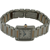 カルティエ Cartier タンクフランセーズ SM WE110004 アイボリー ピンクゴールド/ステンレススチール クオーツ レディース 腕時計