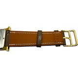 エルメス HERMES Hウォッチ HH1.510 ホワイト ステンレススチール/ゴールドメッキ クオーツ レディース 腕時計