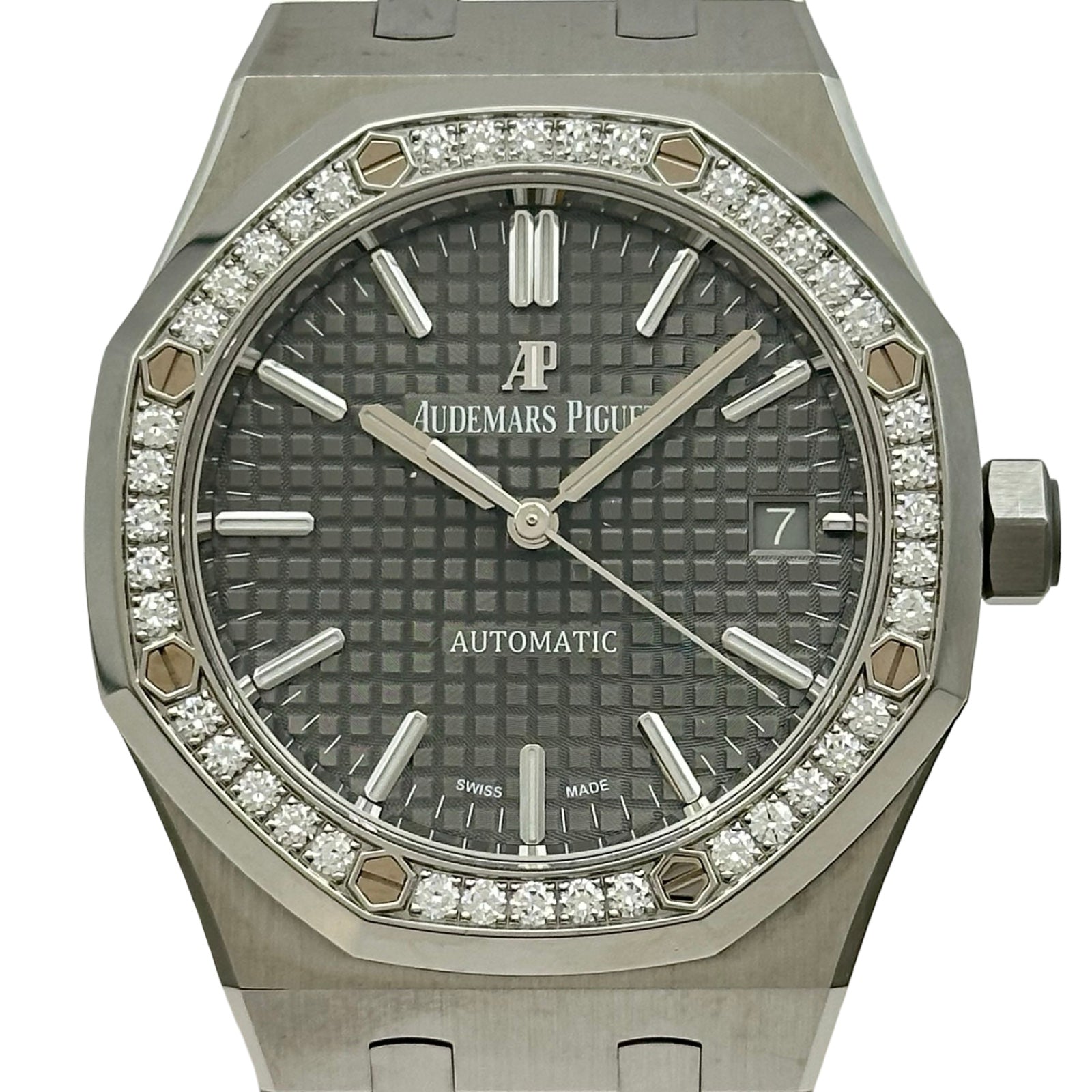 オーデマ・ピゲ AUDEMARS PIGUET ロイヤルオーク オートマティック 15451ST.ZZ.1256ST.02 グレー ステンレススチール 自動巻き メンズ 腕時計 オーデマ・ピゲ AUDEMARS PIGUET ロイヤルオーク オートマティック