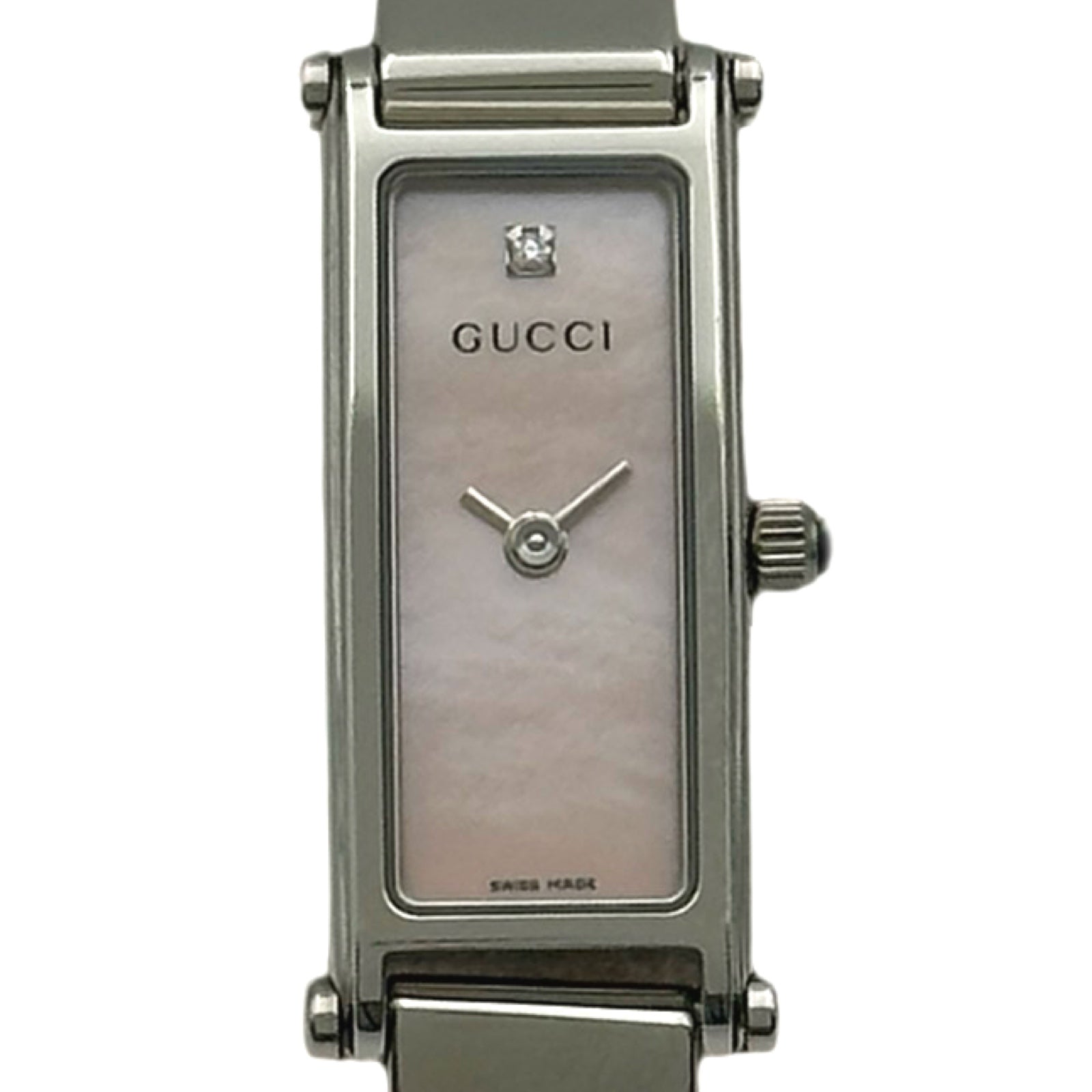グッチ GUCCI レディースウォッチ 1500L ピンクシェル ステンレス