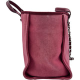 シャネル CHANEL ドーヴィルGM A66941 20番台 ピンク シルバー金具 キャンバス レディース ハンドバッグ