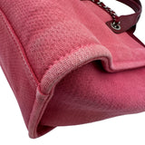 シャネル CHANEL ドーヴィルGM A66941 20番台 ピンク シルバー金具 キャンバス レディース ハンドバッグ
