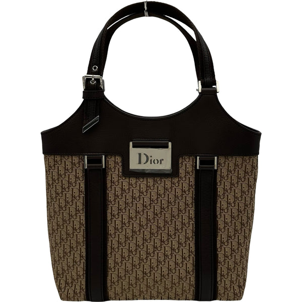 クリスチャンディオール　Dior トロッター　ハンドバッグ　キャンバス　ブラウン クリスチャン・ディオール Christian Dior トロッターストリートシック