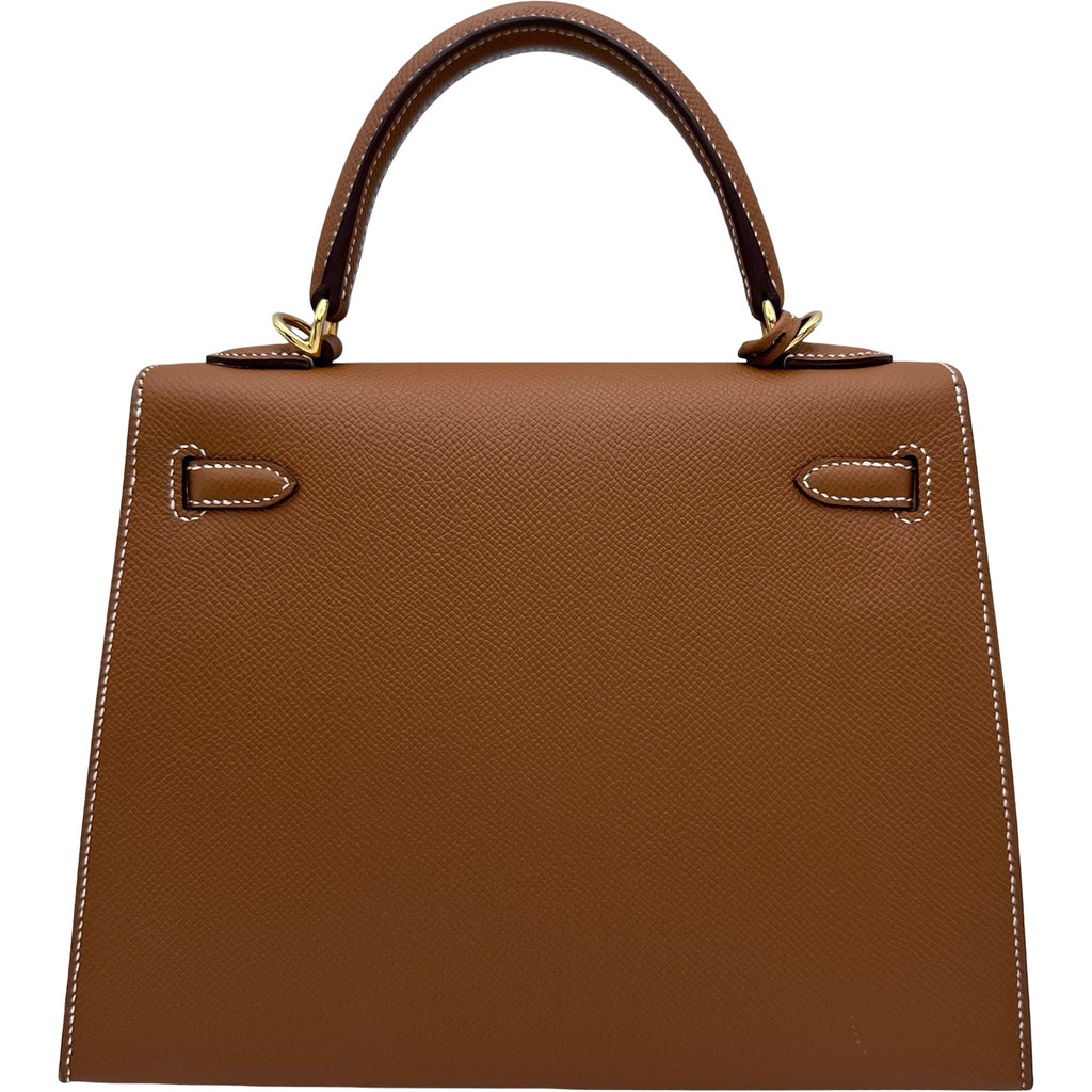 エルメス HERMES ケリー25 外縫い B刻印 ゴールド ゴールド金具