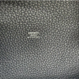 エルメス HERMES ピコタンロックMM K刻印 ブラック シルバー金具 トリヨン レディース ハンドバッグ