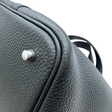 エルメス HERMES ピコタンロックMM K刻印 ブラック シルバー金具 トリヨン レディース ハンドバッグ