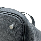 エルメス HERMES ピコタンロックMM K刻印 ブラック シルバー金具 トリヨン レディース ハンドバッグ
