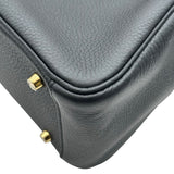 エルメス HERMES リンディ26 W刻 ブラック ゴールド金具 トリヨン レディース ハンドバッグ