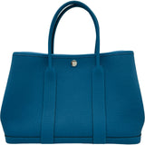 エルメス HERMES ガーデンパーティーTPM A刻 ブルーザンジバル シルバー金具 ネゴンダ レディース トートバッグ