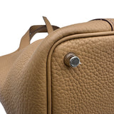 エルメス HERMES ピコタンロック PM U刻印 ビスキュイ シルバー金具 トリヨン レディース ハンドバッグ