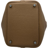 エルメス HERMES ピコタンロック PM U刻印 ビスキュイ シルバー金具 トリヨン レディース ハンドバッグ