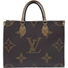 ルイ・ヴィトン LOUIS VUITTON オンザゴーMM M45321 ブラウン ジャイアント・リバース レディース ハンドバッグ