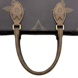 ルイ・ヴィトン LOUIS VUITTON オンザゴーMM M45321 ブラウン ジャイアント・リバース レディース ハンドバッグ