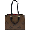 ルイ・ヴィトン LOUIS VUITTON オンザゴー MM M45321 ブラウン ジャイアント・リバース レディース ハンドバッグ