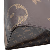 ルイ・ヴィトン LOUIS VUITTON オンザゴー MM M45321 ブラウン ジャイアント・リバース レディース ハンドバッグ